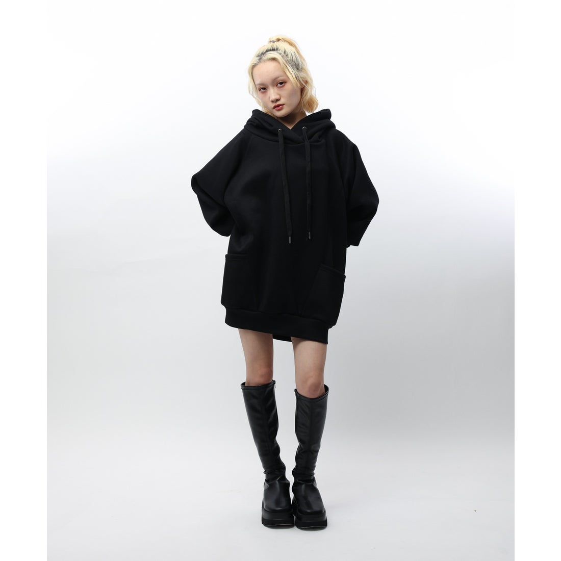 スパイラルガール SPIRALGIRL バックロゴドルマンパーカーワンピース