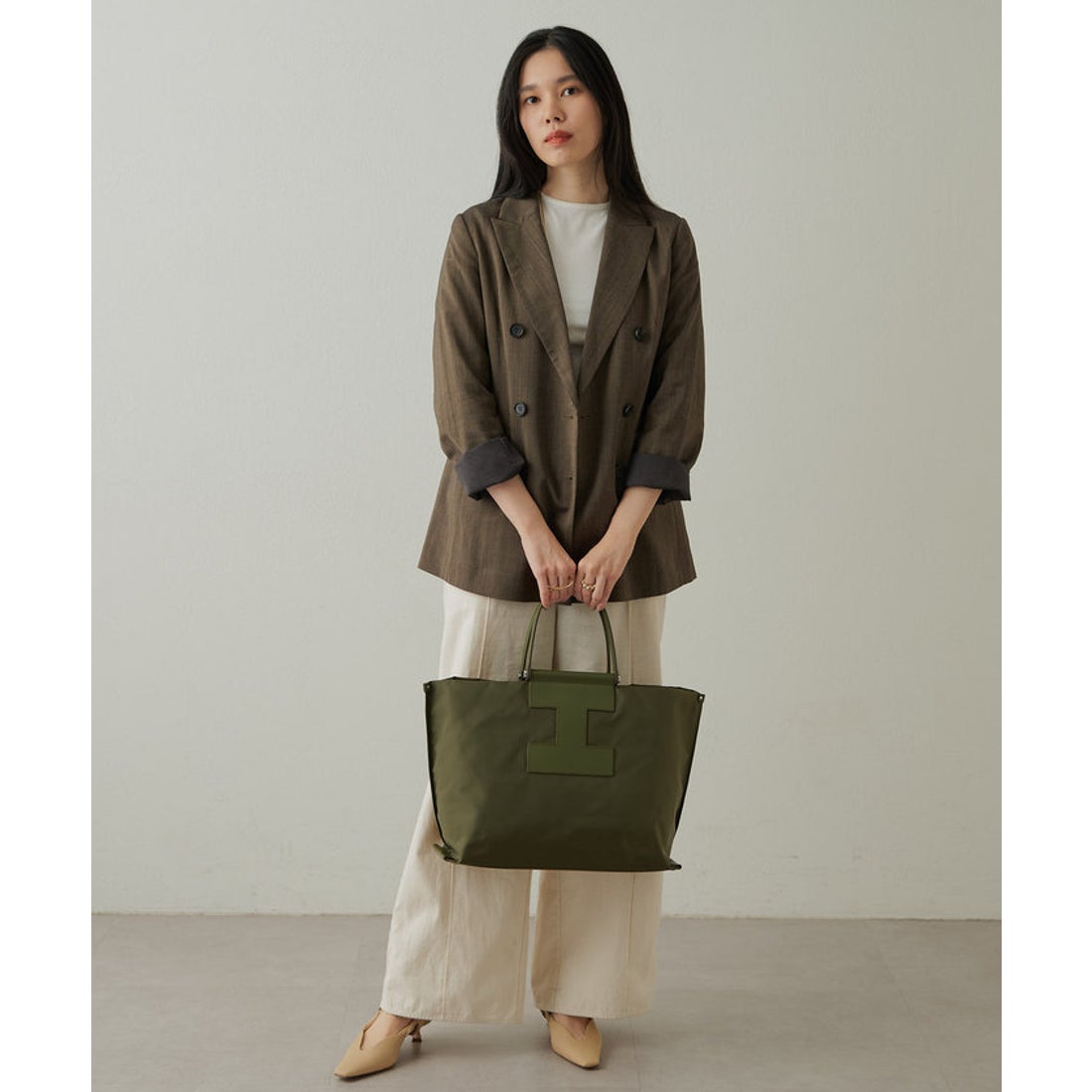 イアクッチ IACUCCI 【新色追加！】ソルベット L NYLON/RUGA （khaki