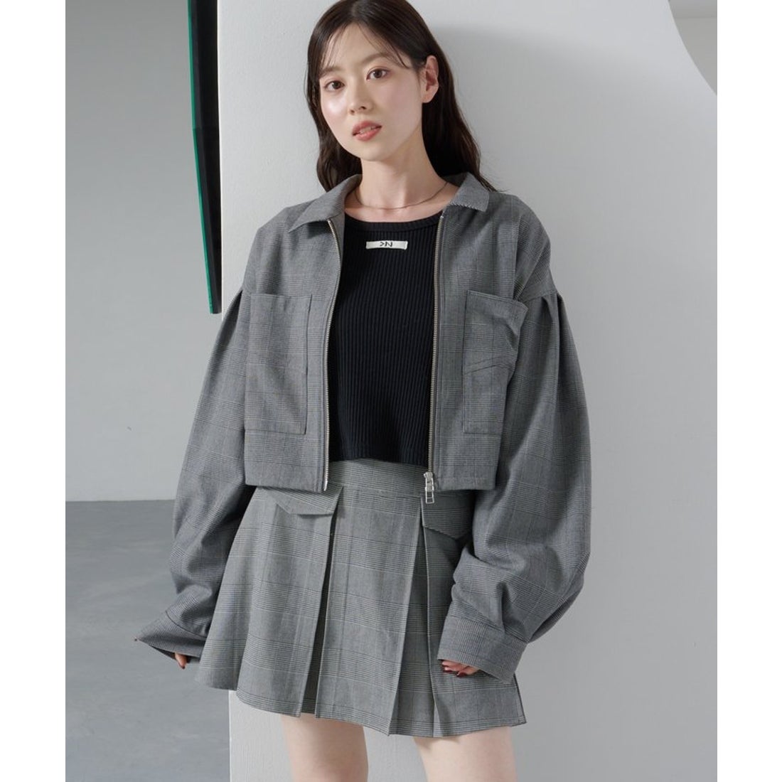 パル PAL 【Kastane】スタッズショートジャケット （gray