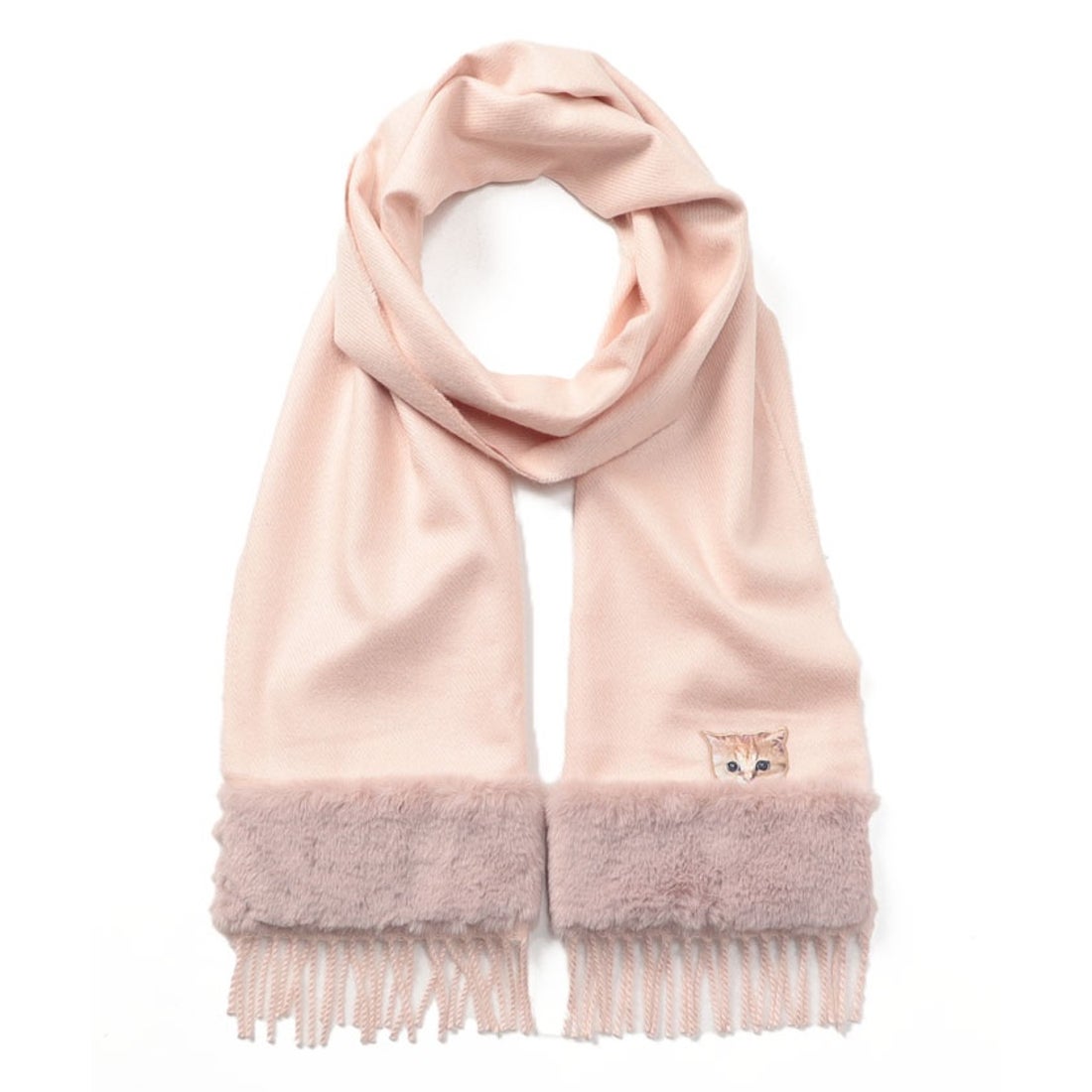 PAUL&JOE ヌネット×フェイクファー マフラー （ピンク）おすすめ