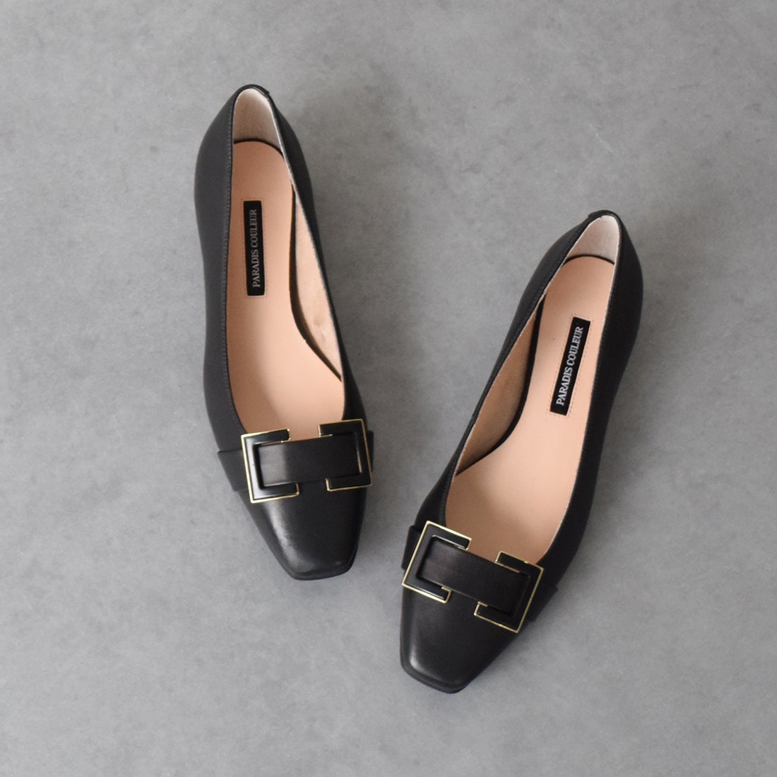 パラディクルール PARADIS COULEUR ソフトスクエアローヒールバックル