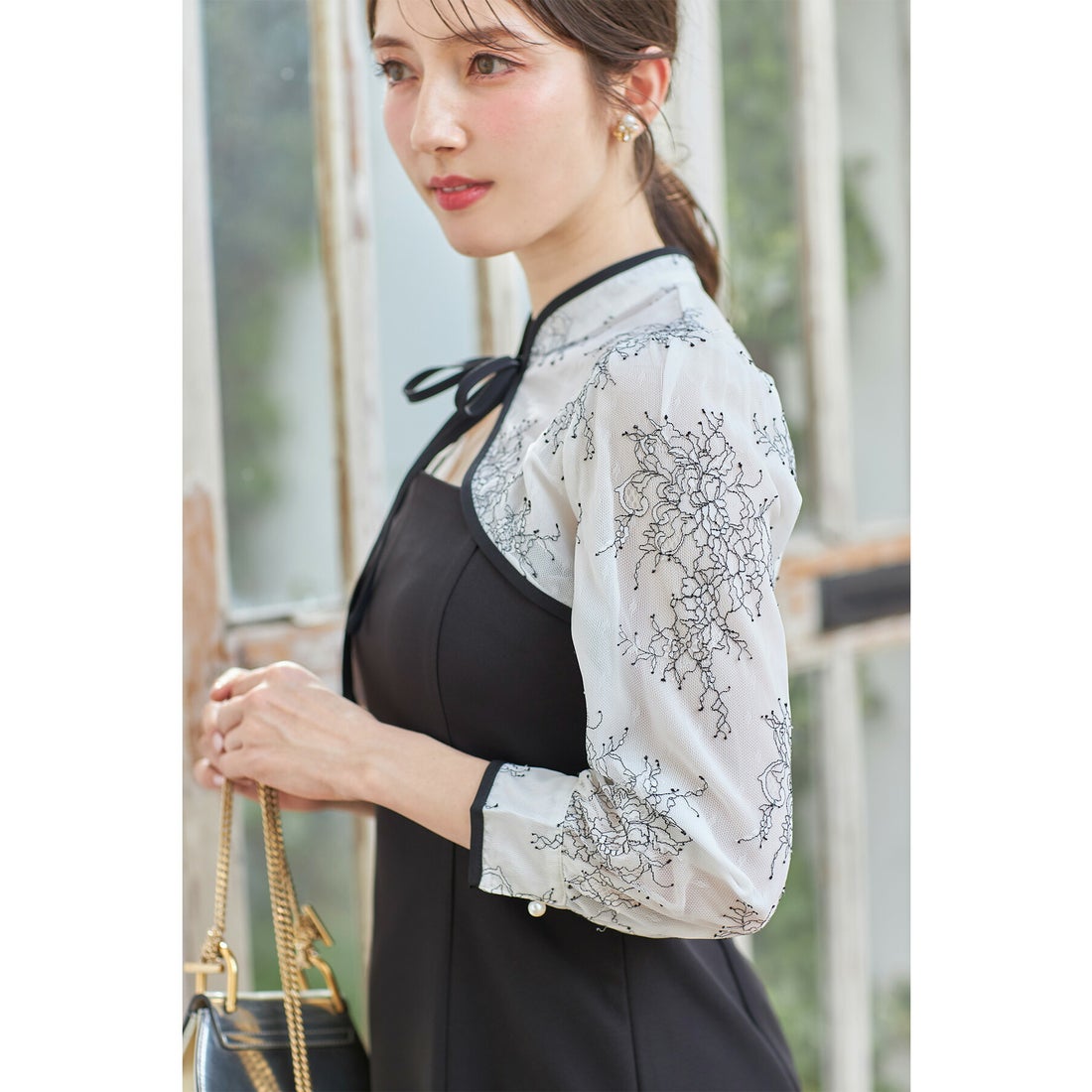 トッコクローゼット tocco closet レースボレロ付き2WAYマーメイド