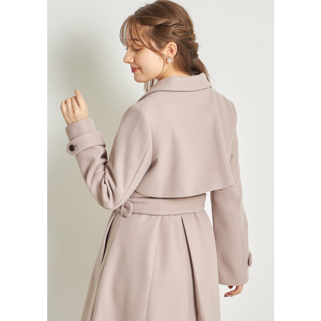 トッコクローゼット tocco closet ベルト付きヨークデザインロング