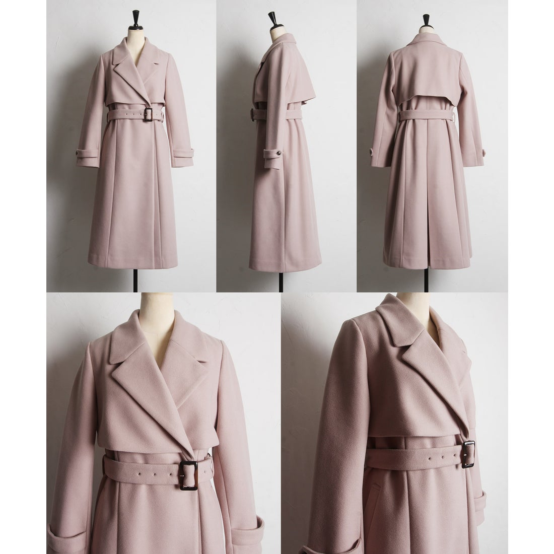 トッコクローゼット tocco closet ベルト付きヨークデザインロング