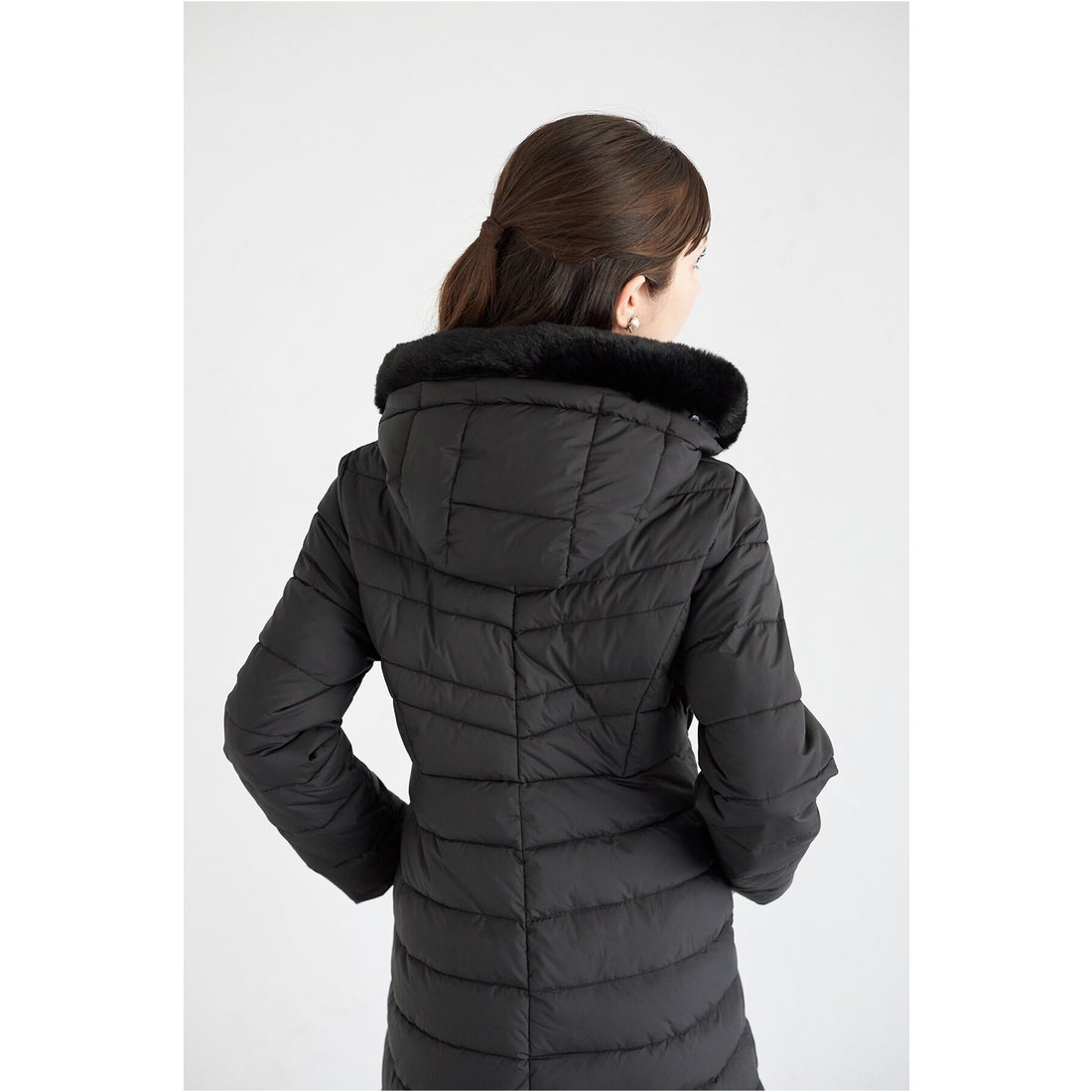 トッコクローゼット tocco closet 取り外し可能なファー付きマイクロ