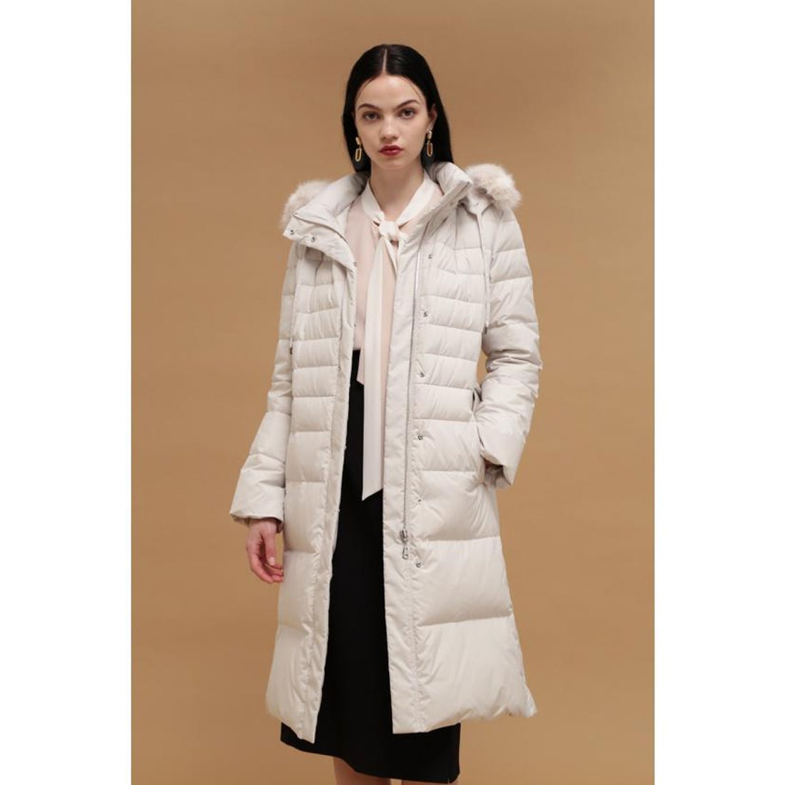 ピンキーアンドダイアン PINKY & DIANNE タフタロングダウンコート