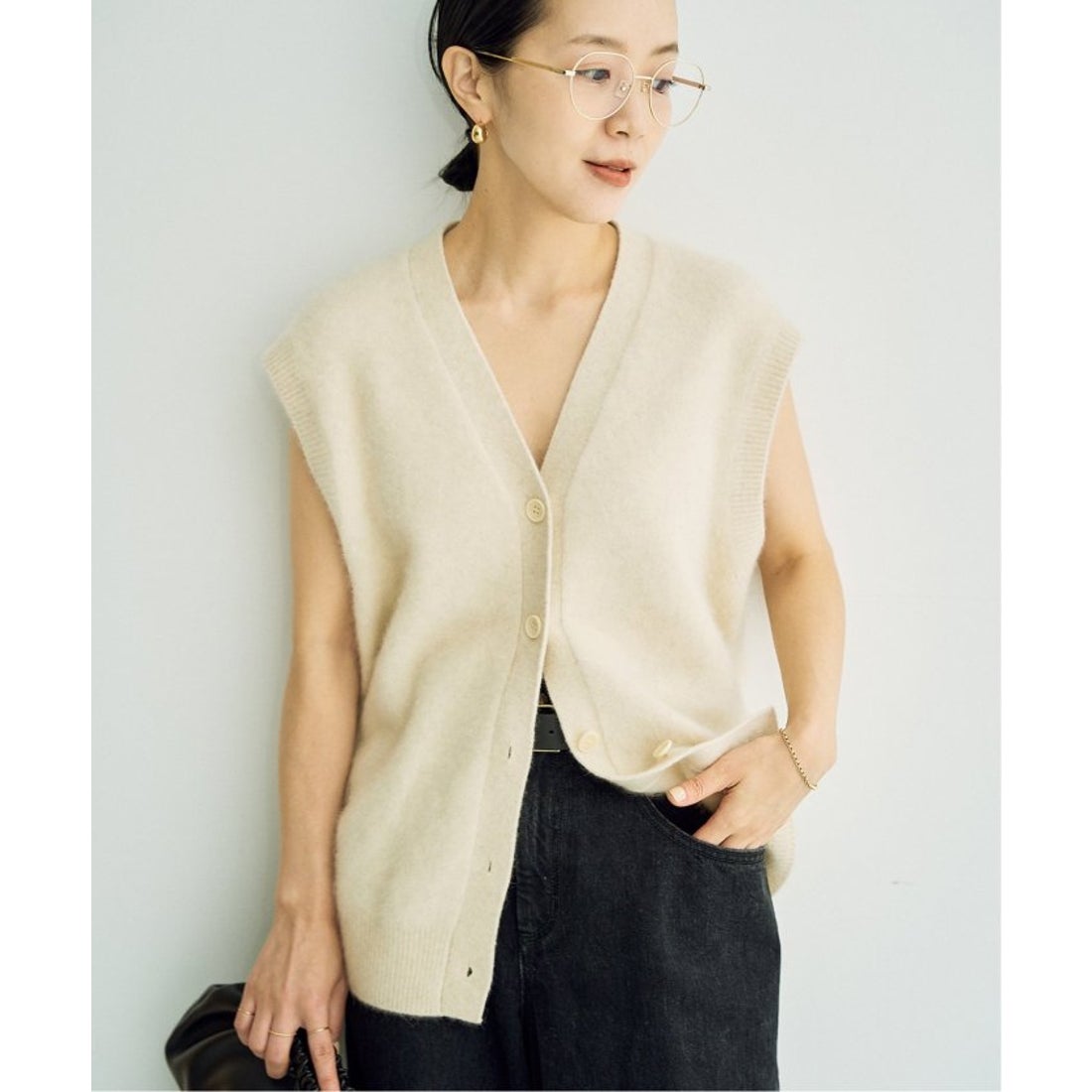 プラージュ Plage Fur ベスト （ナチュラル） - ファッション通販