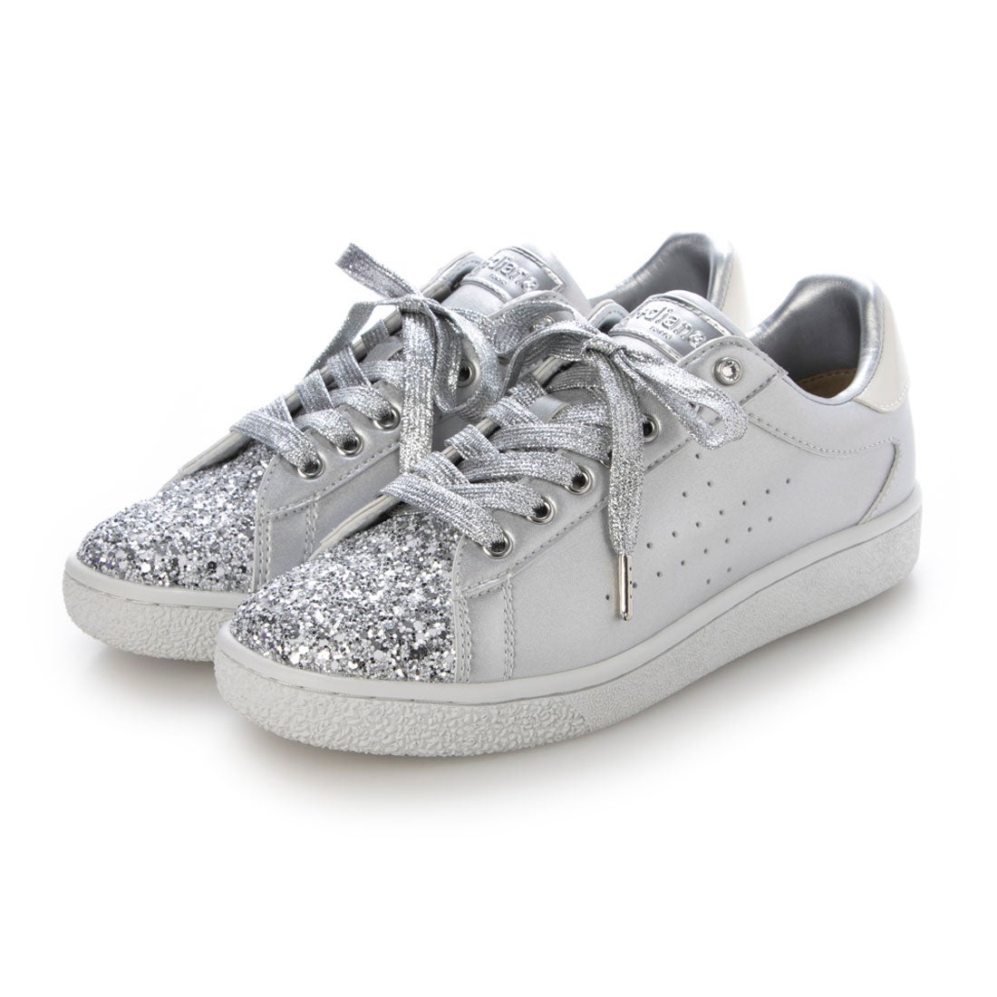 プラスダイアナ ビジュー付きスニーカーローファー 厚底 箱付き プラス