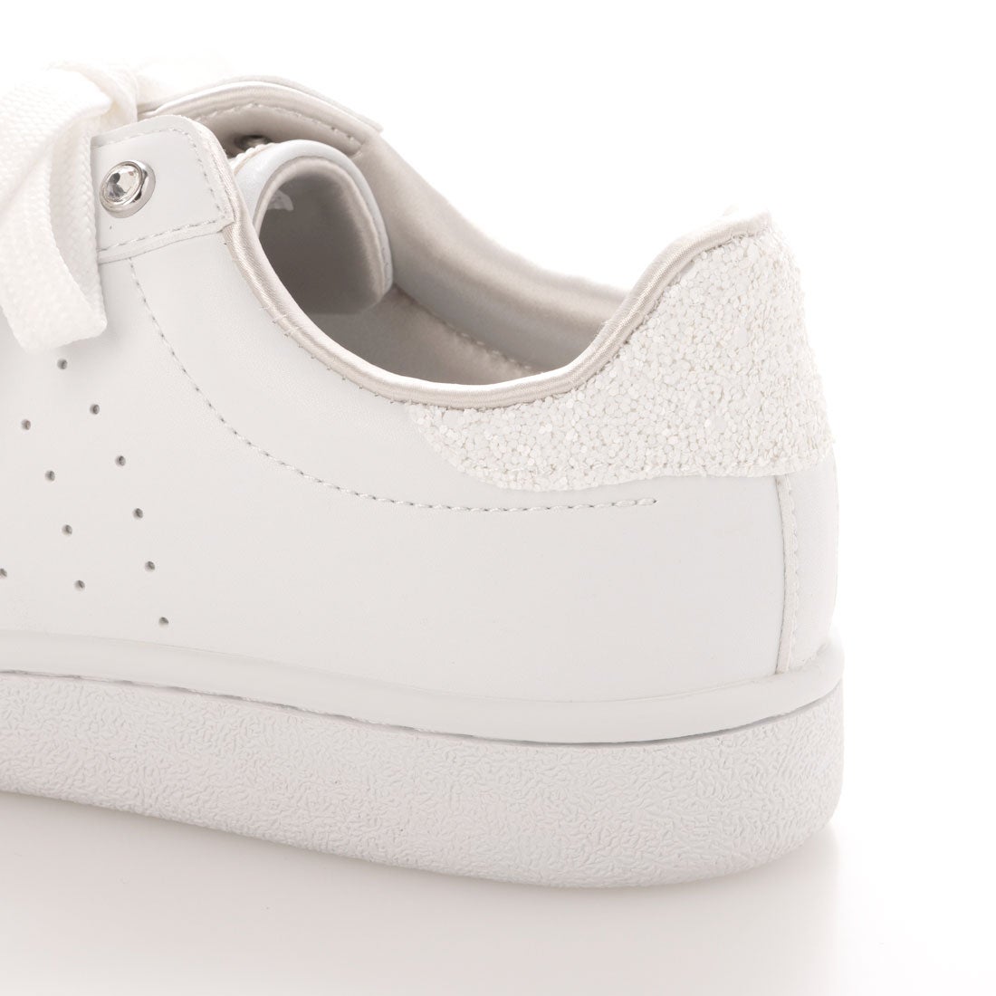 ＋diana プラスダイアナ +diana ビジュー付きグリッタースニーカー