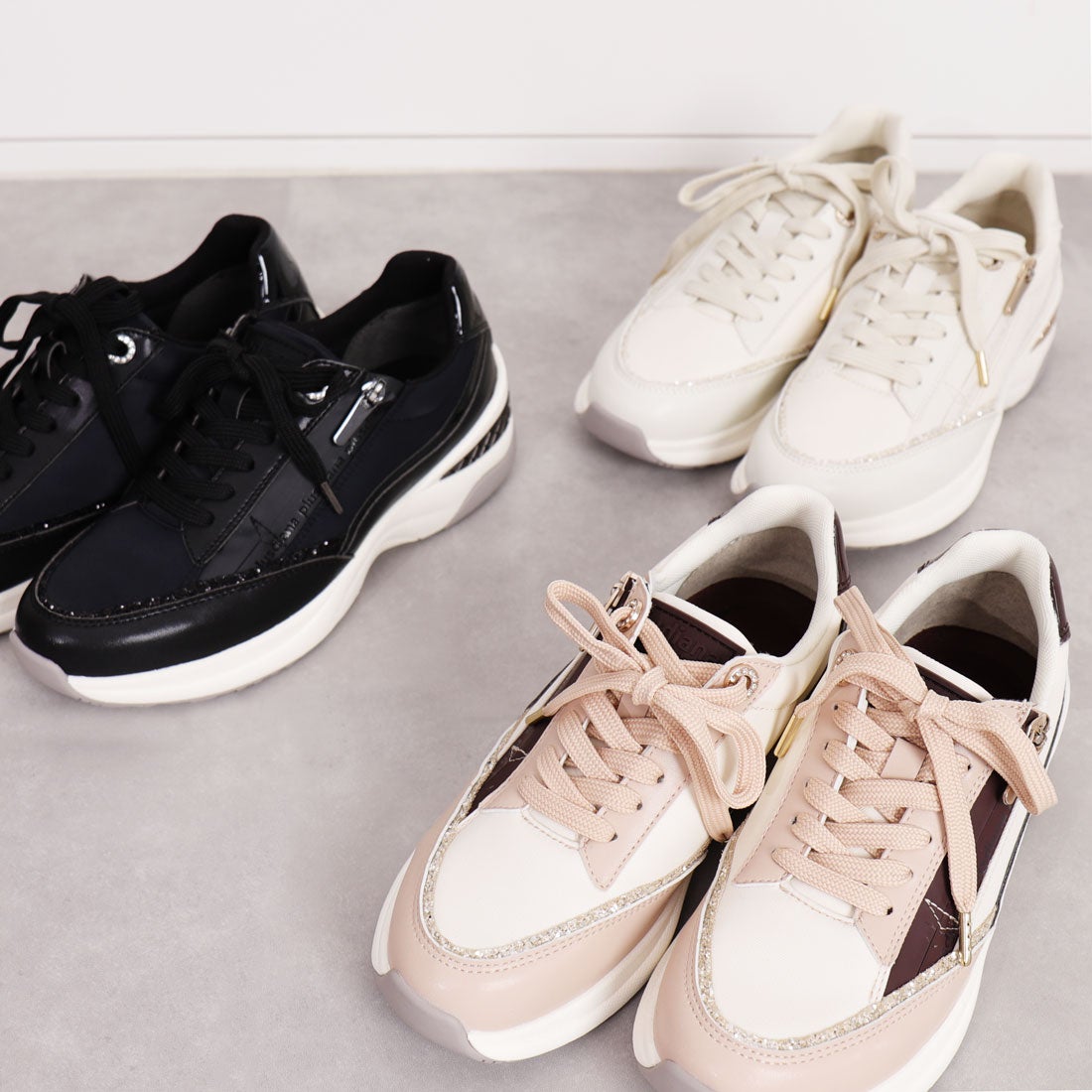 レイン対応】プラスダイアナ ＋diana オールウェザースニーカー