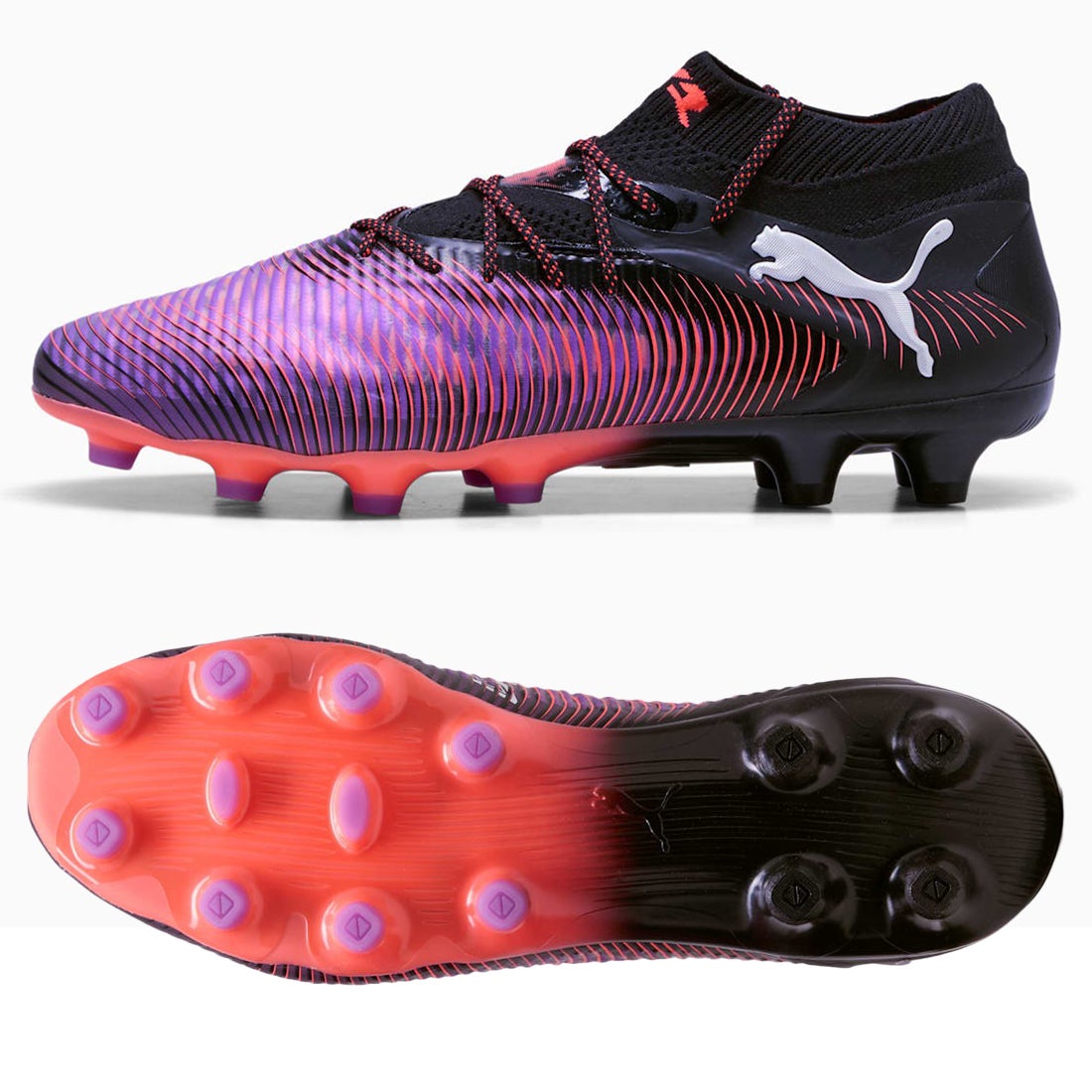 PUMA プーマ フューチャー 8 アルティメット HG/AG(ブラック×パープル