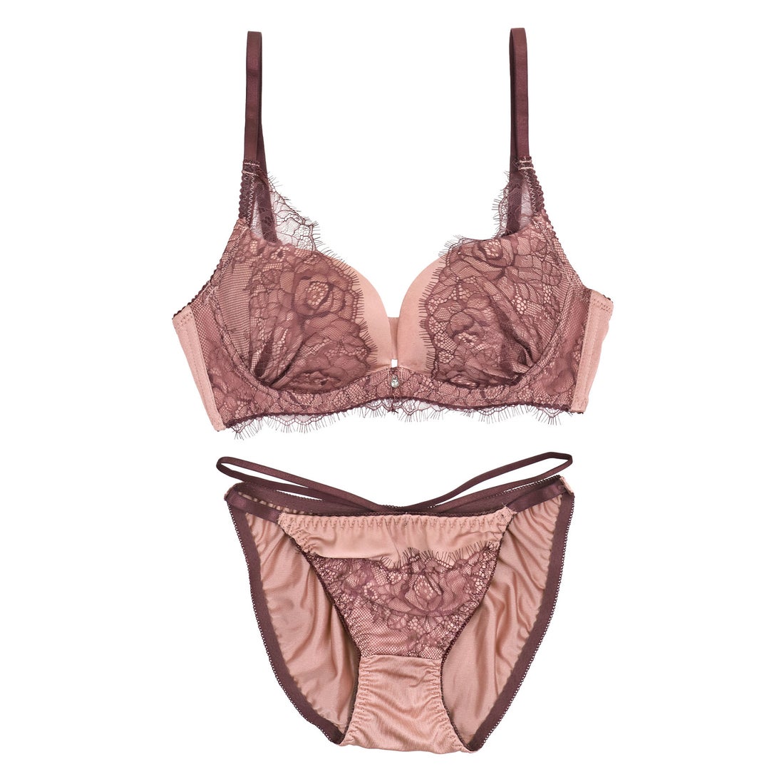 レティカ Retica 下着セット レディース セットアップ サテン ブラック