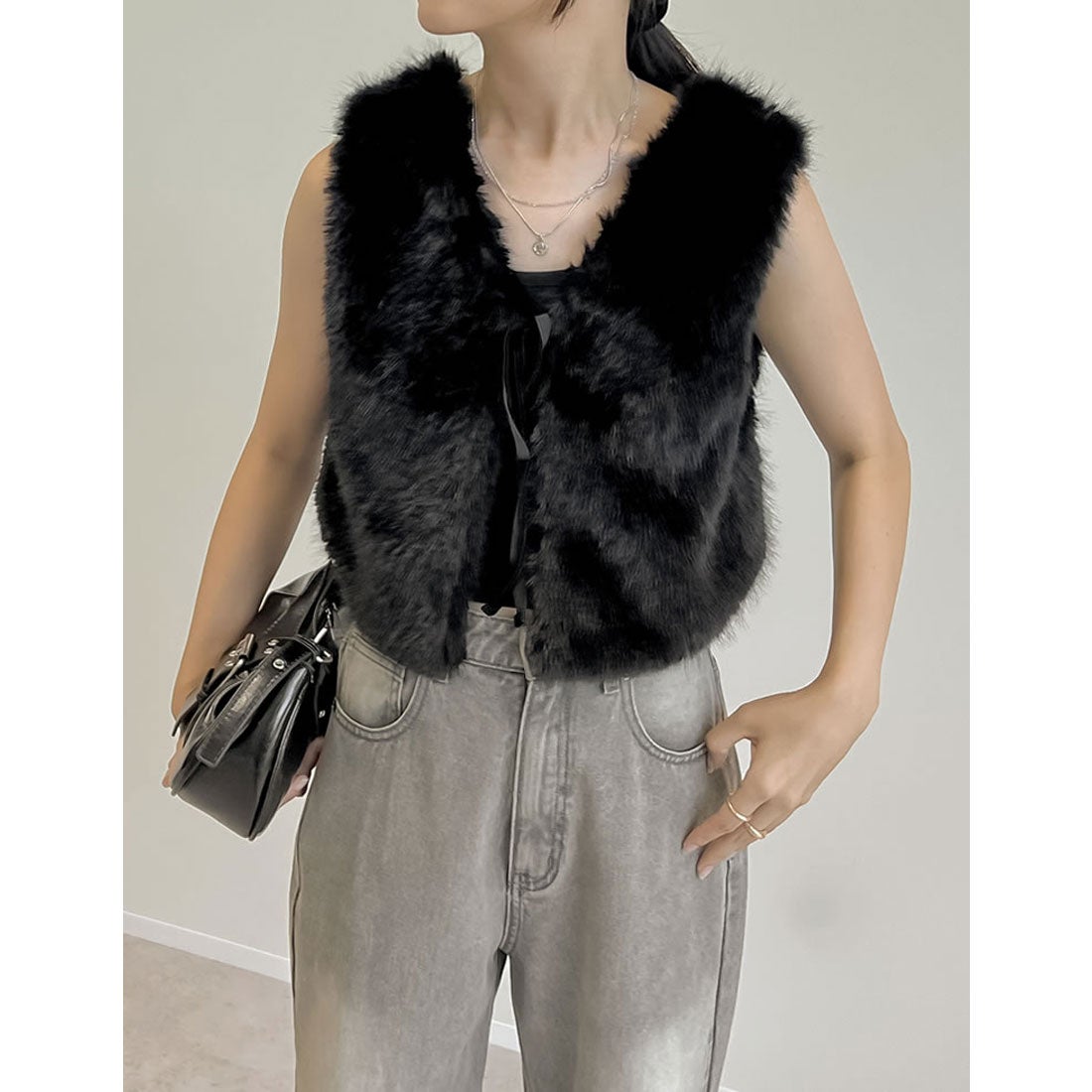 リエディ Re:EDIT [2024 AUTUMN COLLECTION]前後2WAYフェイクファー