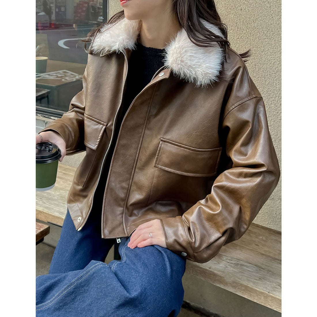 Re:EDIT [2024-25 WINTER COLLECTION]2WAYヴィンテージライクファー付