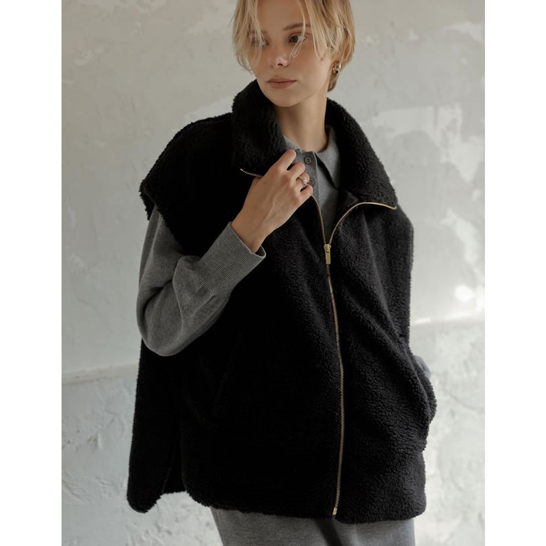 リエディ Re:EDIT [2024-25 WINTER COLLECTION]スタンドカラー