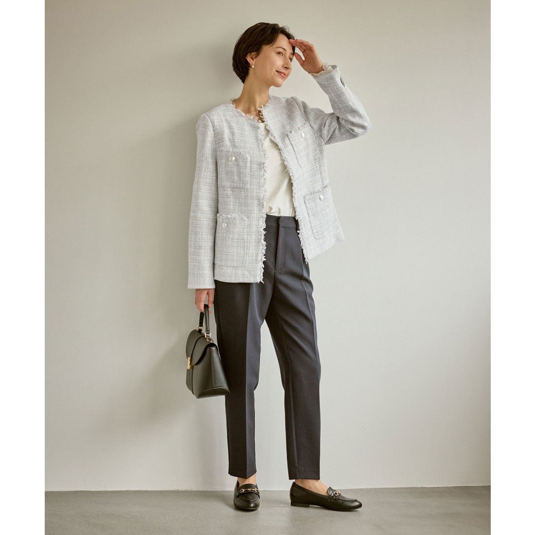 ロペピクニック ROPE' PICNIC ツイードジャケット/リンクコーデ