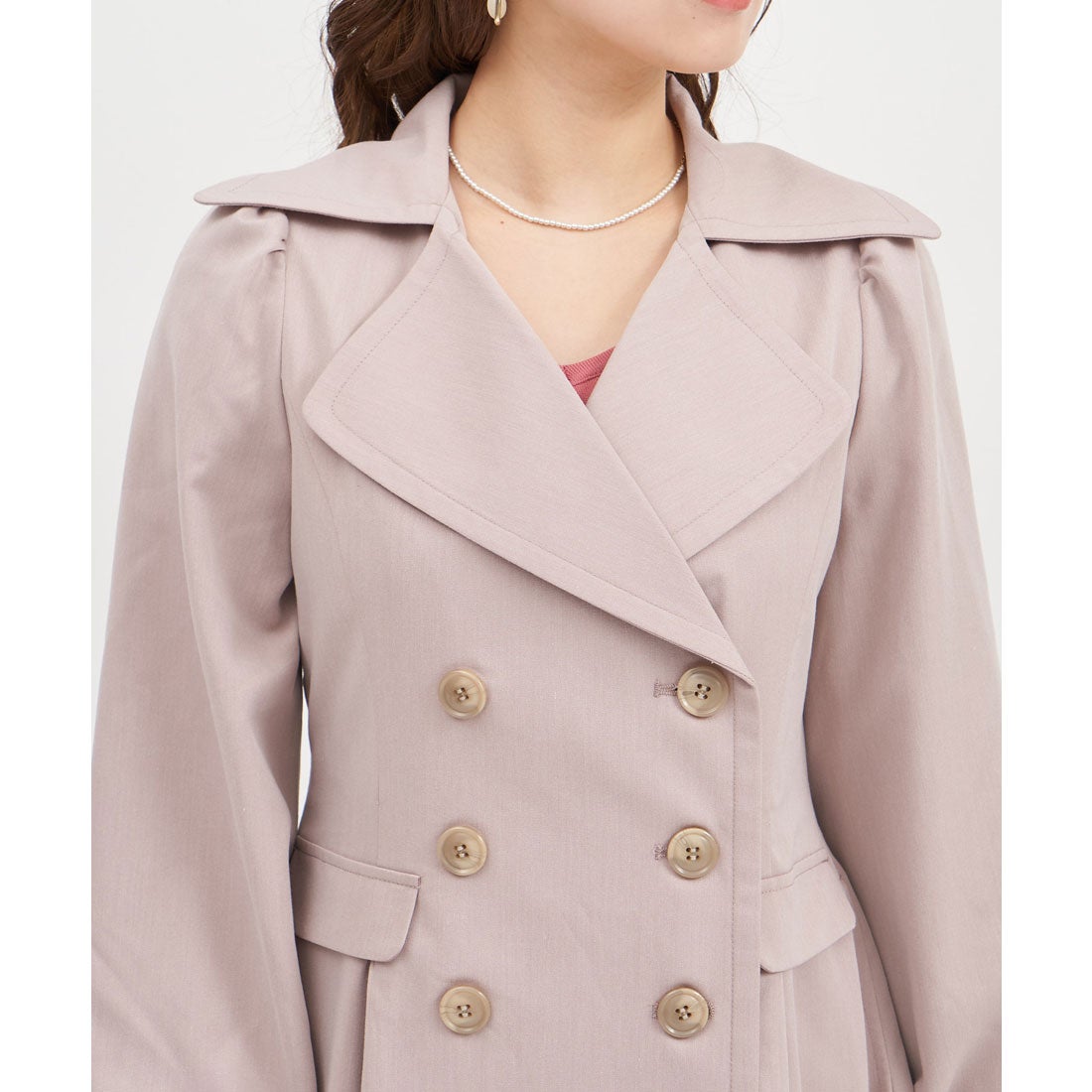 ロイヤルパーティー ROYAL PARTY アワーグラスシルエットトレンチ