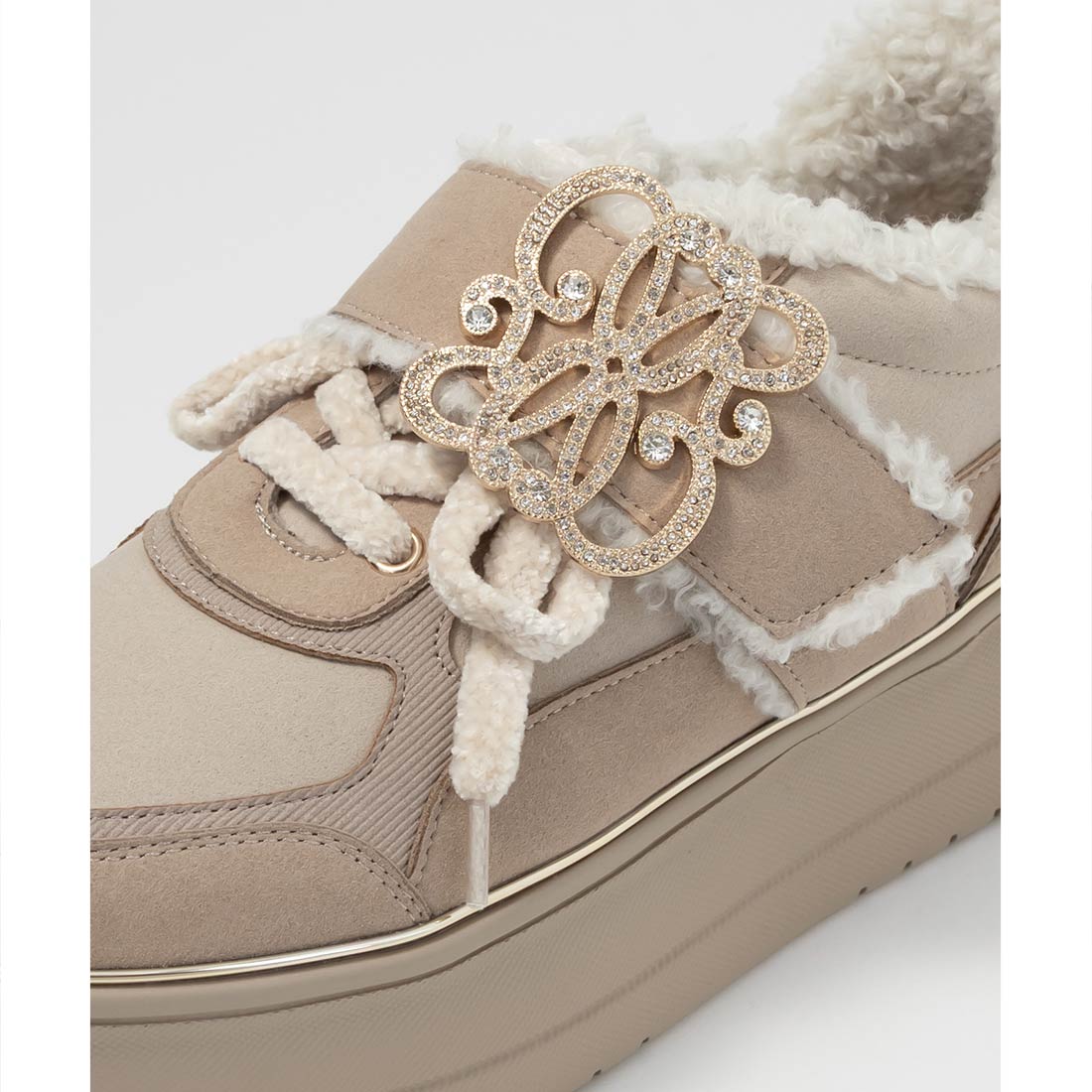 ランダ RANDAボリュームソールボアスニーカー （BEIGE） -靴