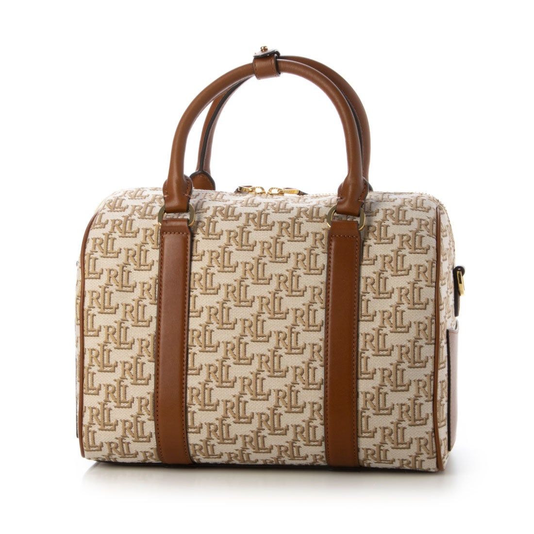 ラルフローレン RALPH LAUREN ☆モノグラム柄コットン系キャンバス素材