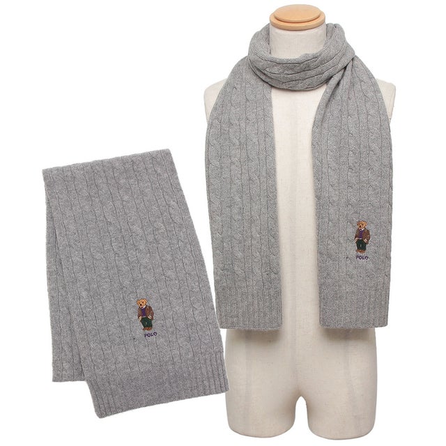 ラルフローレン RALPH LAUREN マフラー グレー メンズ レディース ユニ