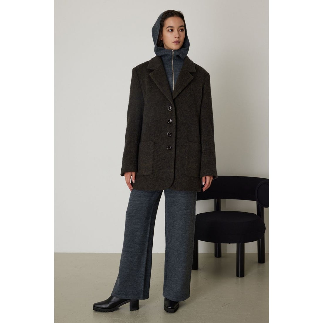 リムアーク RIM.ARK Mix color shaggy JK （BRN） -アウトレット通販