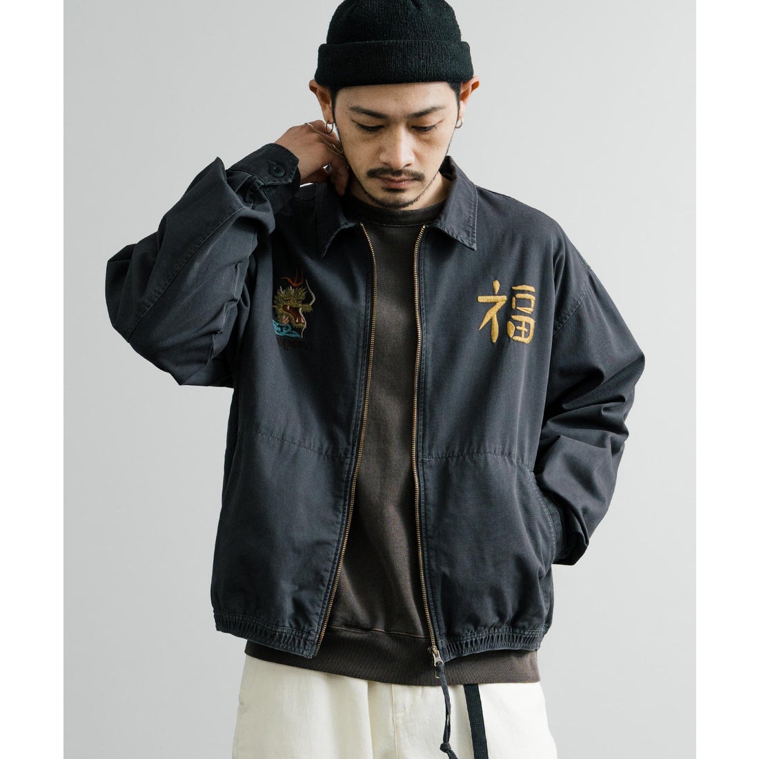 ロッキーモンロー Rocky Monroe スーベニアジャケット ブルゾン 刺繍