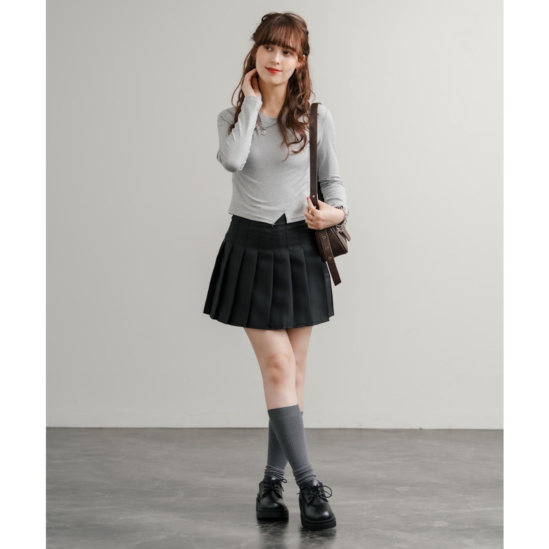 ロッキーモンロー Rocky Monroe プリーツスカート ミニ レディース