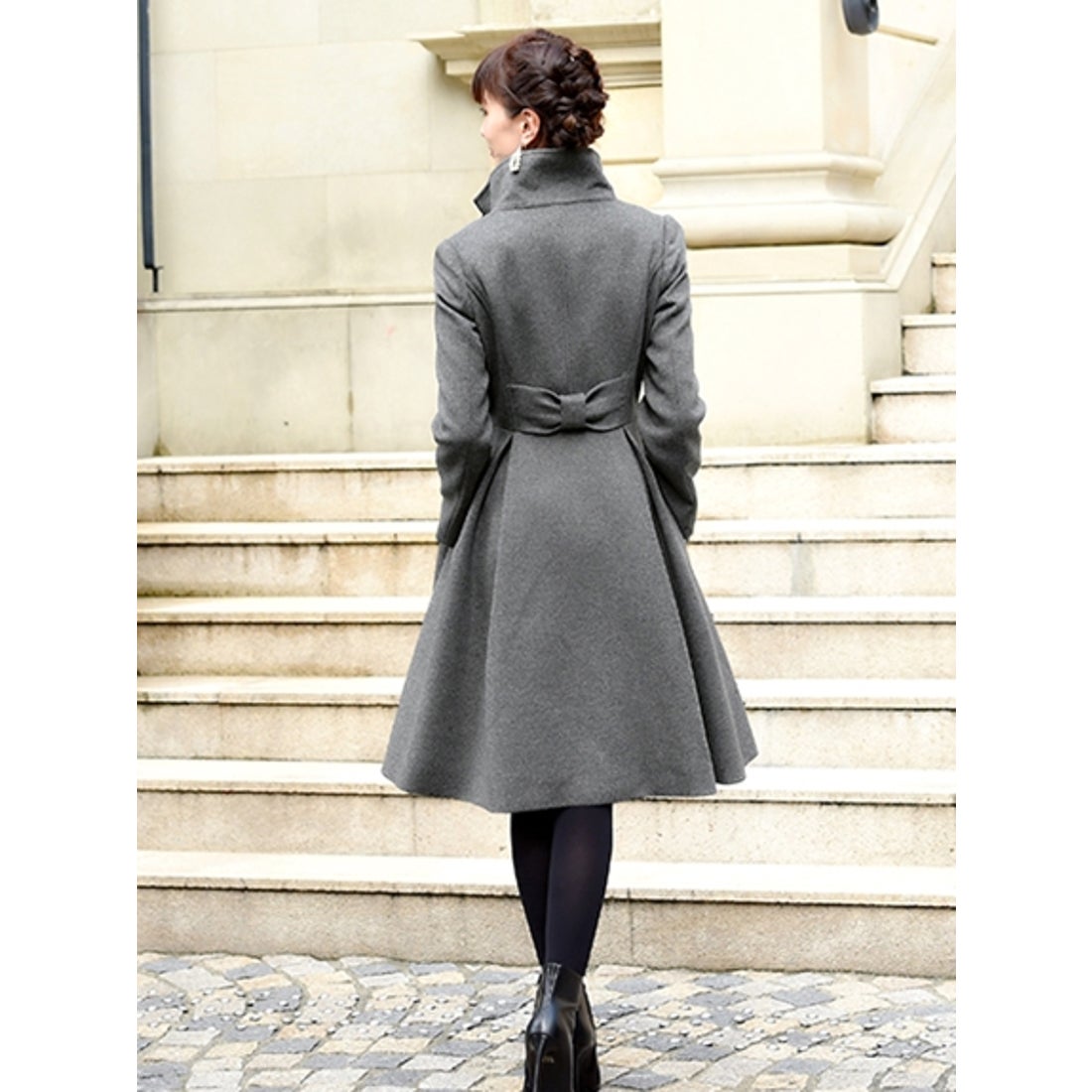 ルイルエブティック RUIRUE BOUTIQUE ウール100% ｜ バックリボン