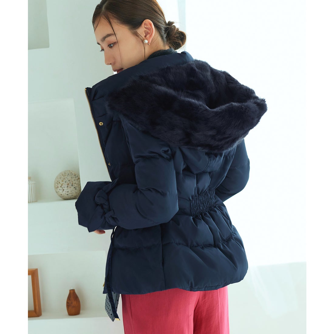 ルイルエブティック RUIRUE BOUTIQUE 洗える ｜ ラビットファーフード