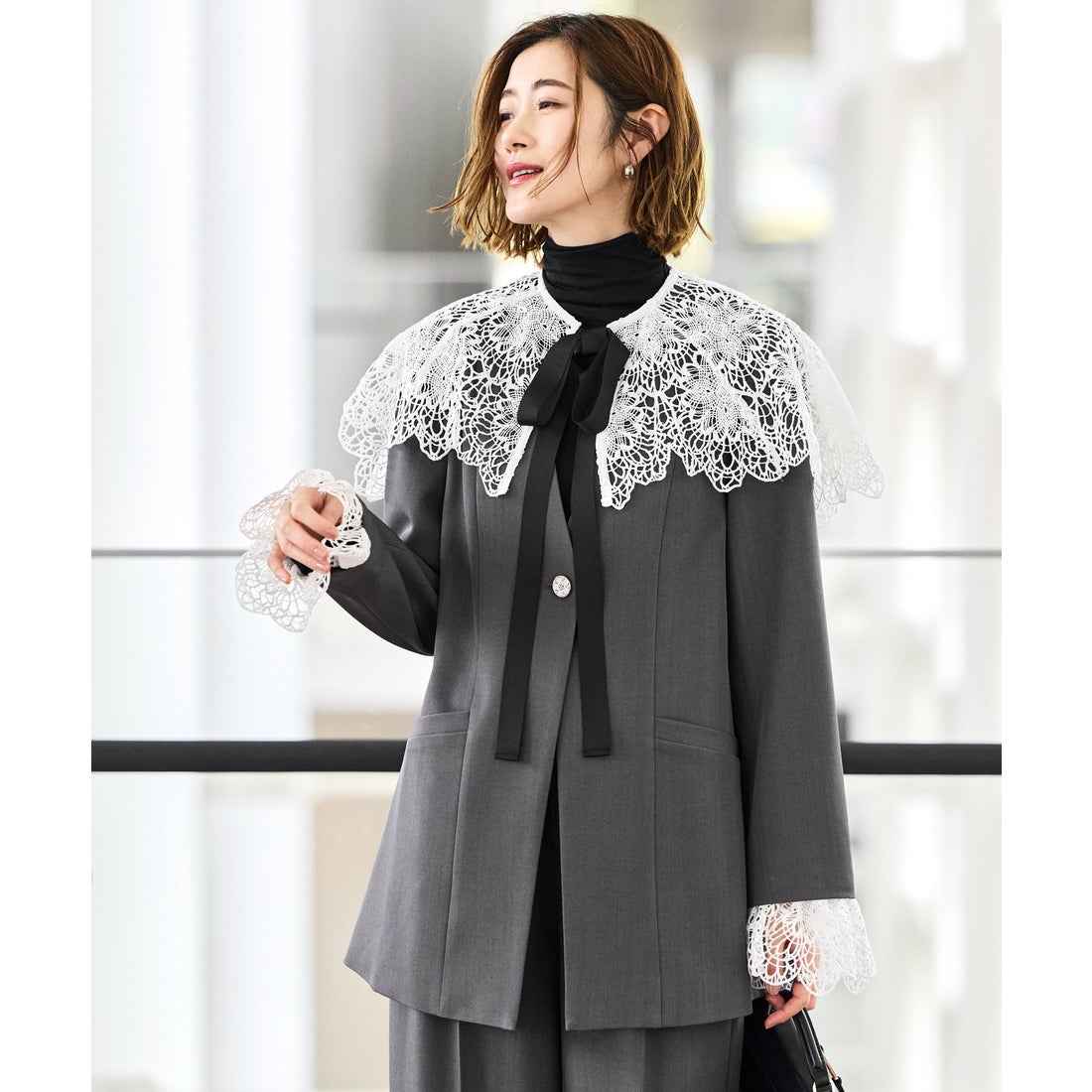 RUIRUE BOUTIQUE ストレッチ ｜ 【3点set】 ドレスアップ・ ジャケット