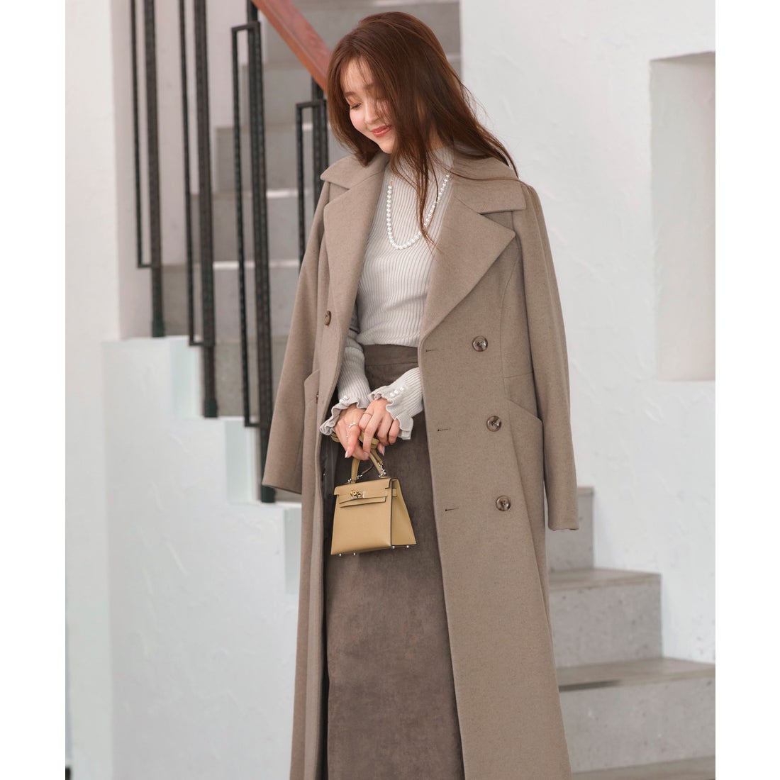 ルイルエブティック RUIRUE BOUTIQUE マキシ フレアコート ｜ アウター