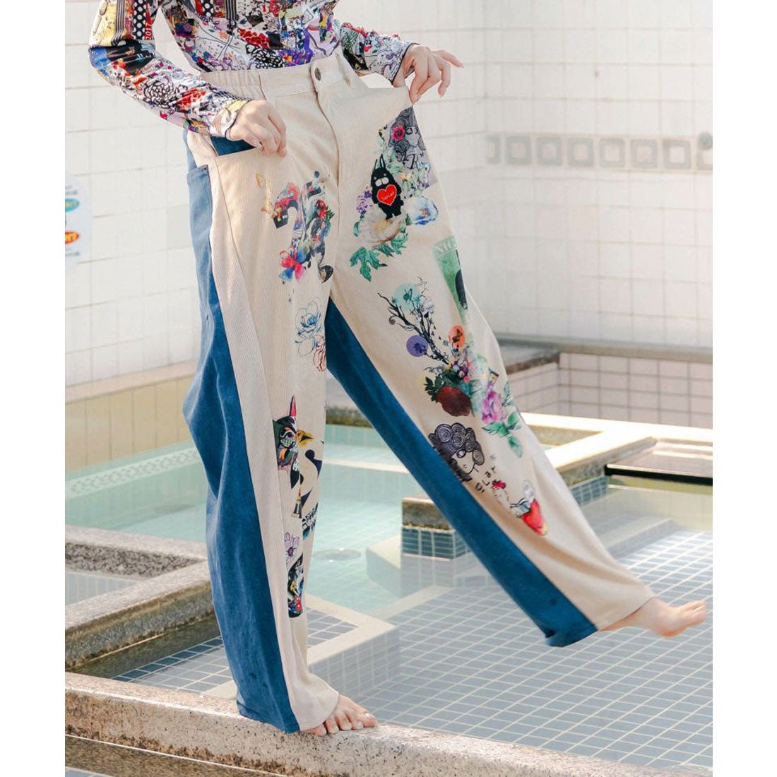 スカラー ScoLar 25周年アニバーサリー 細コール×デニム切替プレミアム