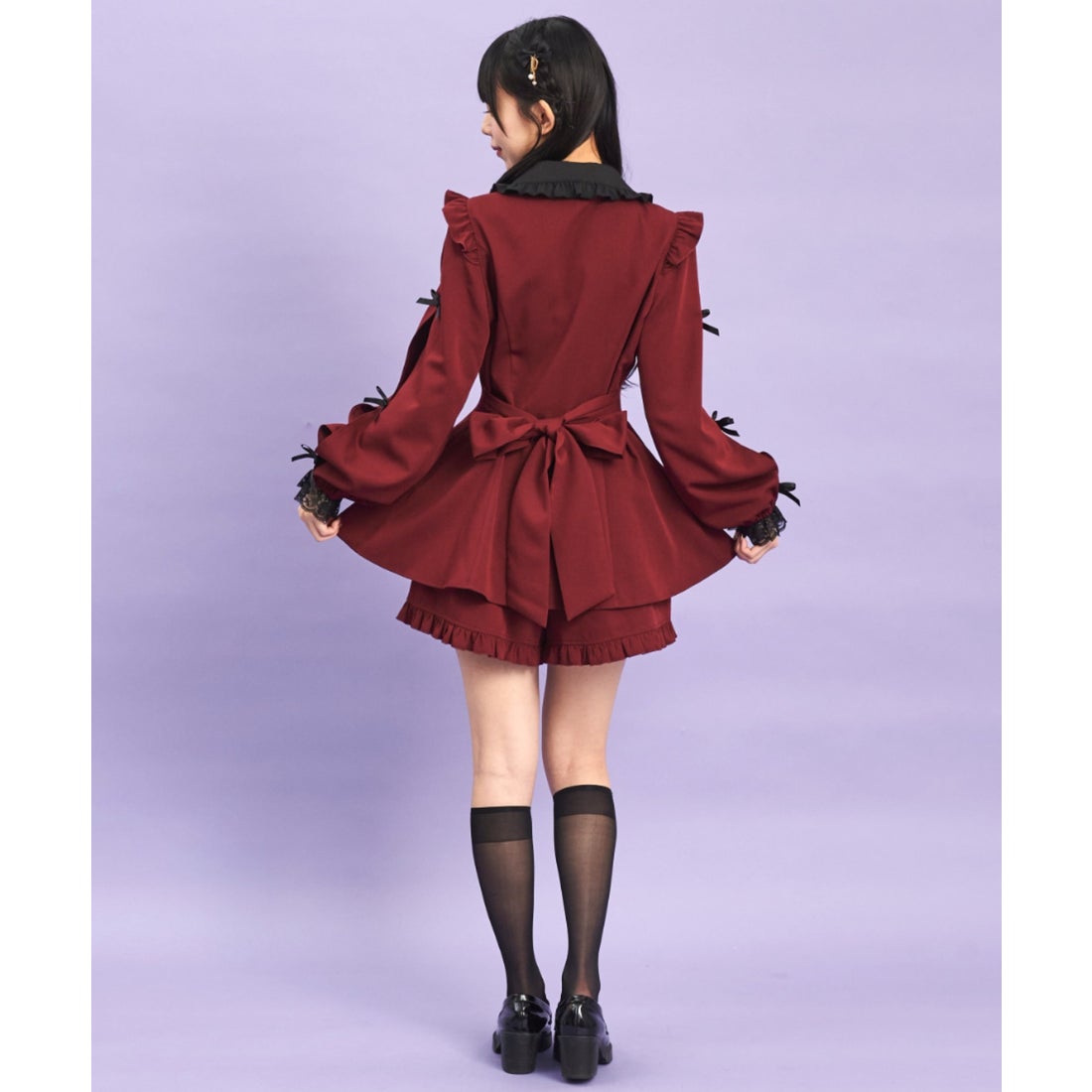 シークレットハニー Secret Honey 袖スリットレースフリルセットアップ