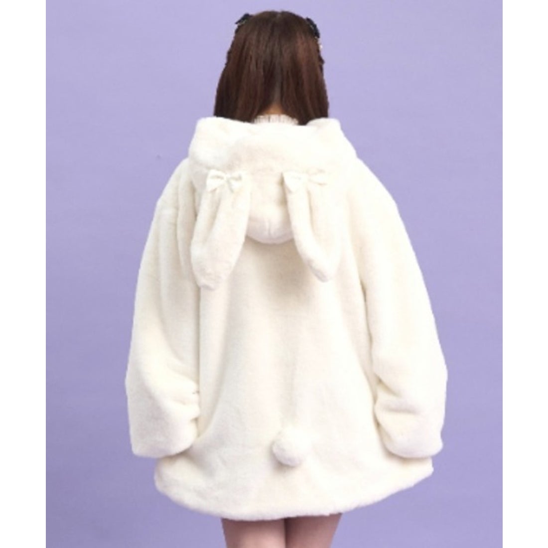 シークレットハニー Secret Honey うさ耳ファーコート （ホワイト
