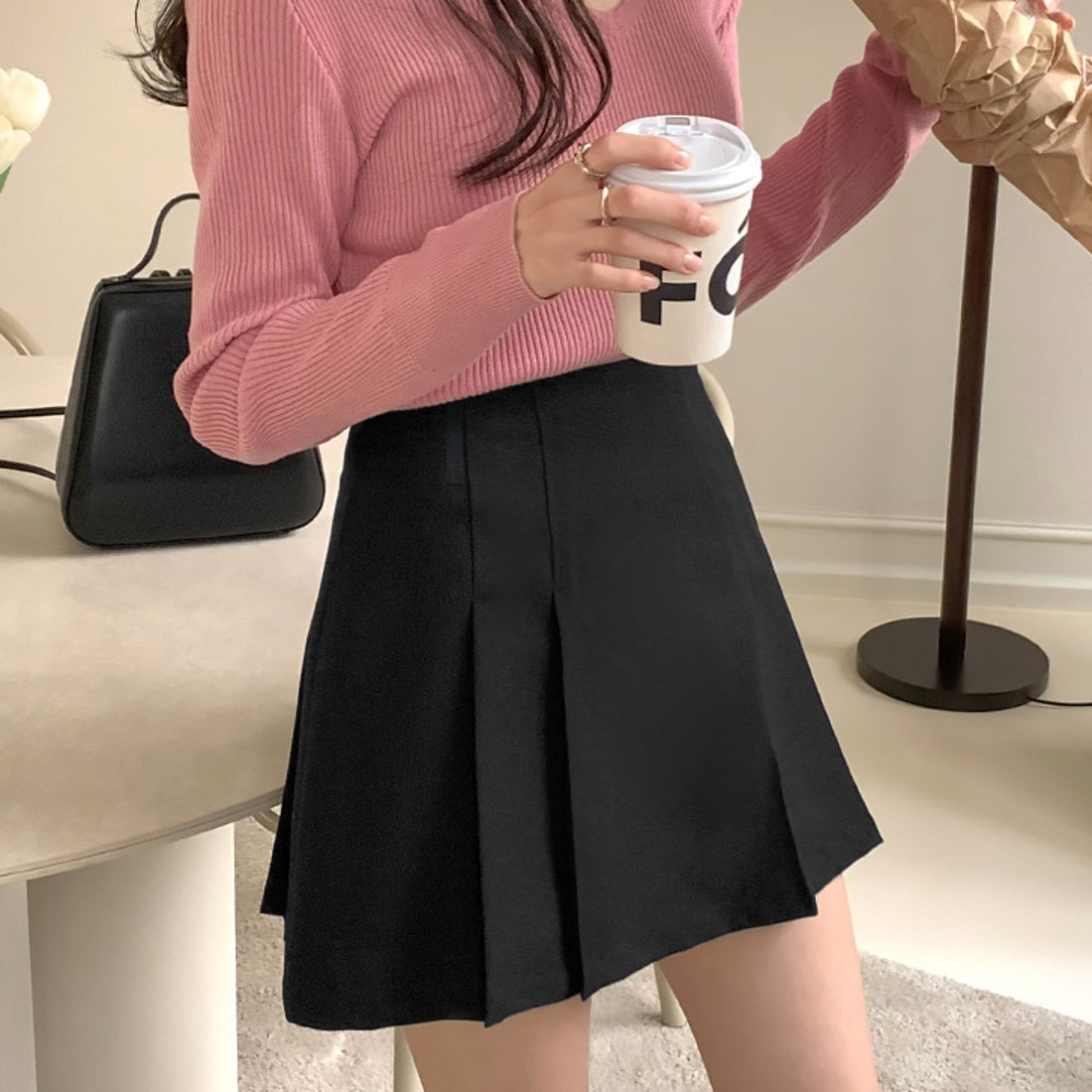 スニープディップ SneepDip 【17418】プリーツミニスカート （ネイビー