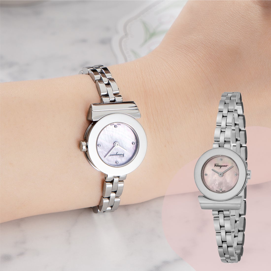 Salvatore Ferragamo フェラガモ Ferrgamo ガンチーニ レディース 時計