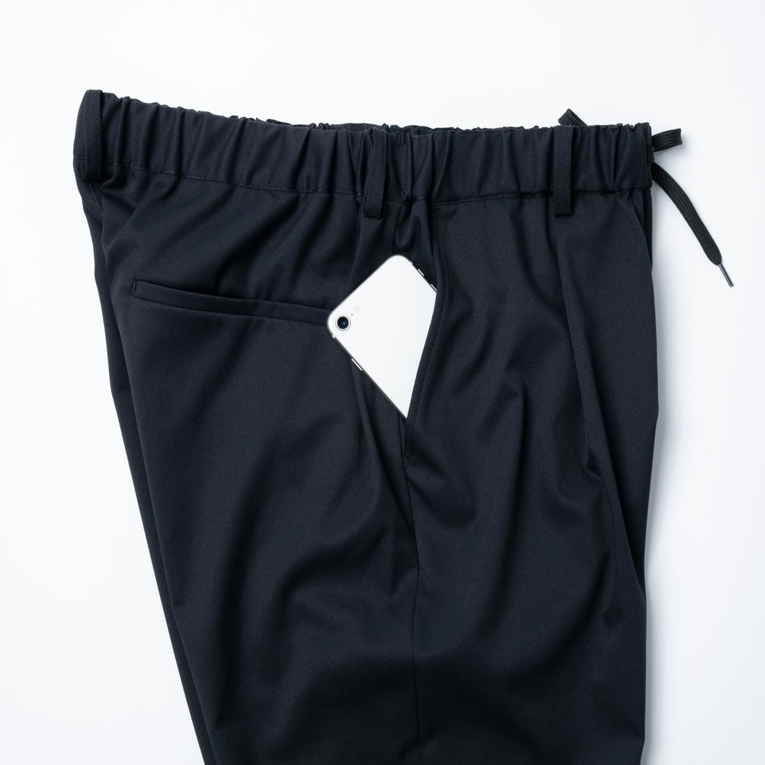 ワンタックテーパードイージーパンツ （ダークネイビー） -WWSワーク