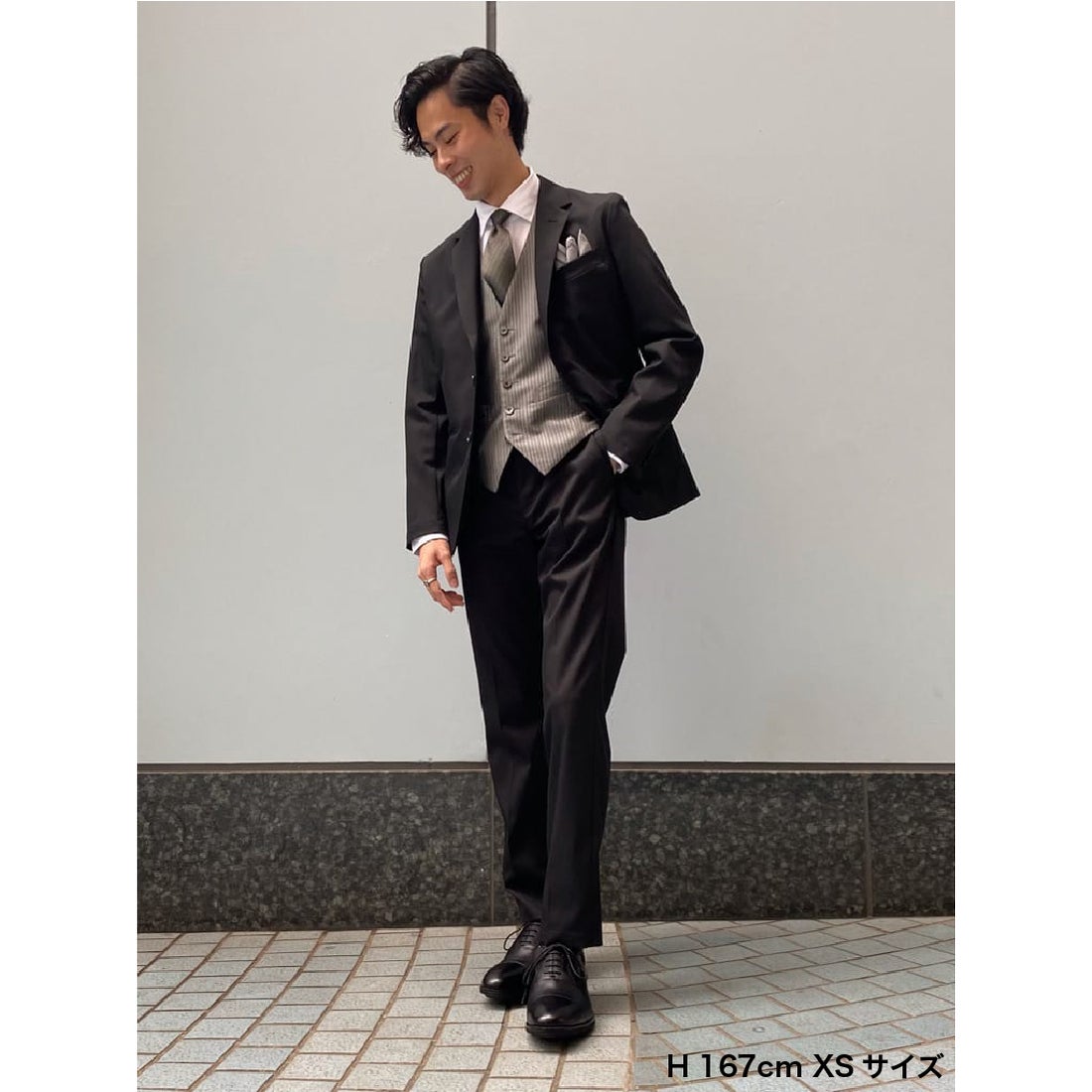 WORK WEAR SUIT Bizテーラードジャケット （ブラック） -靴