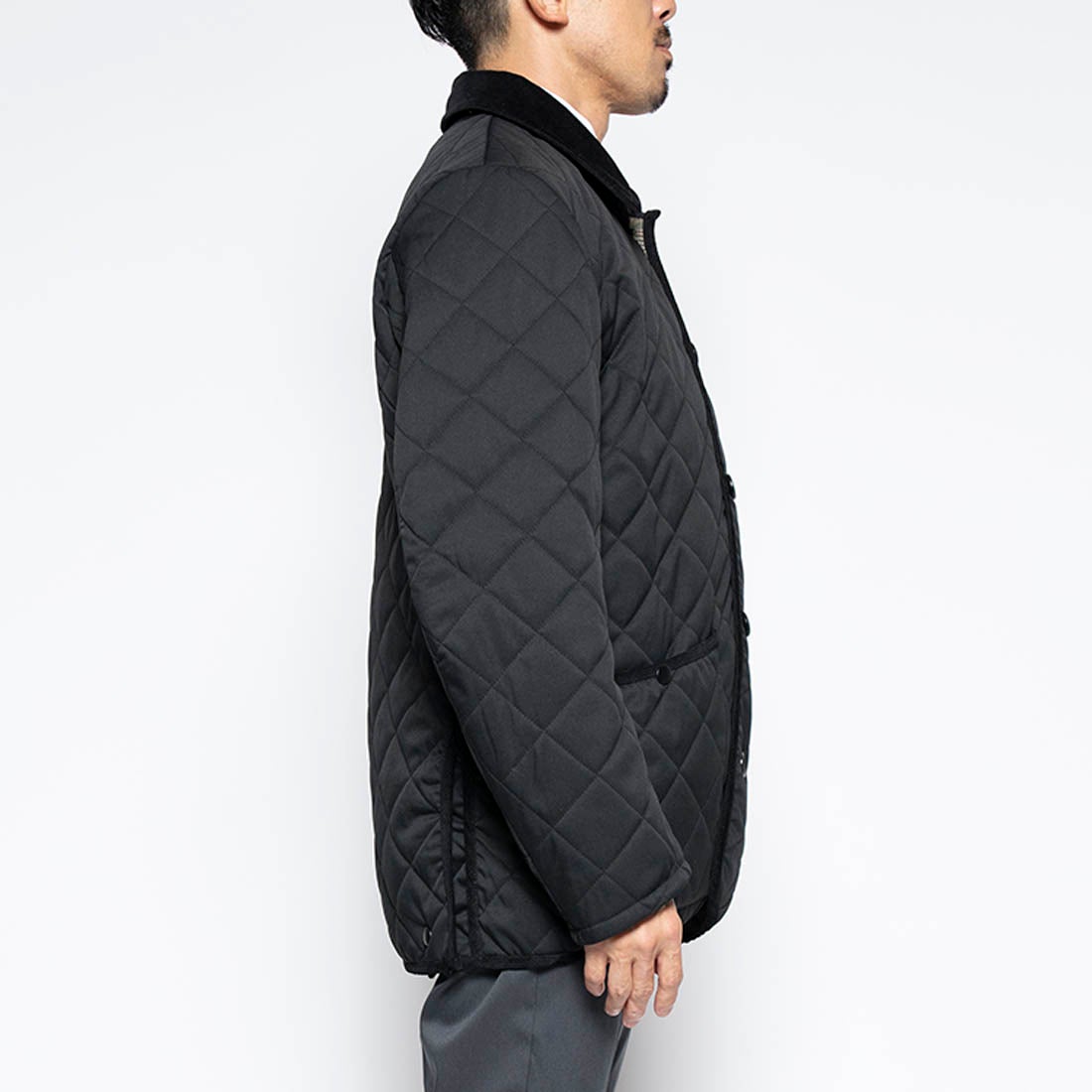 洗えるキルティングジャケット （ブラック） -WWSワークウェアスーツ