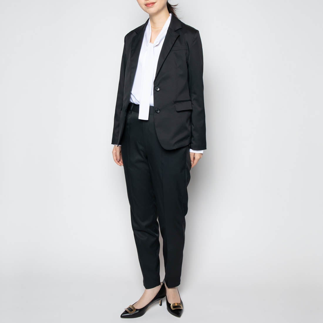 Bizストレートパンツ（ブラック） -WWSワークウェアスーツ公式