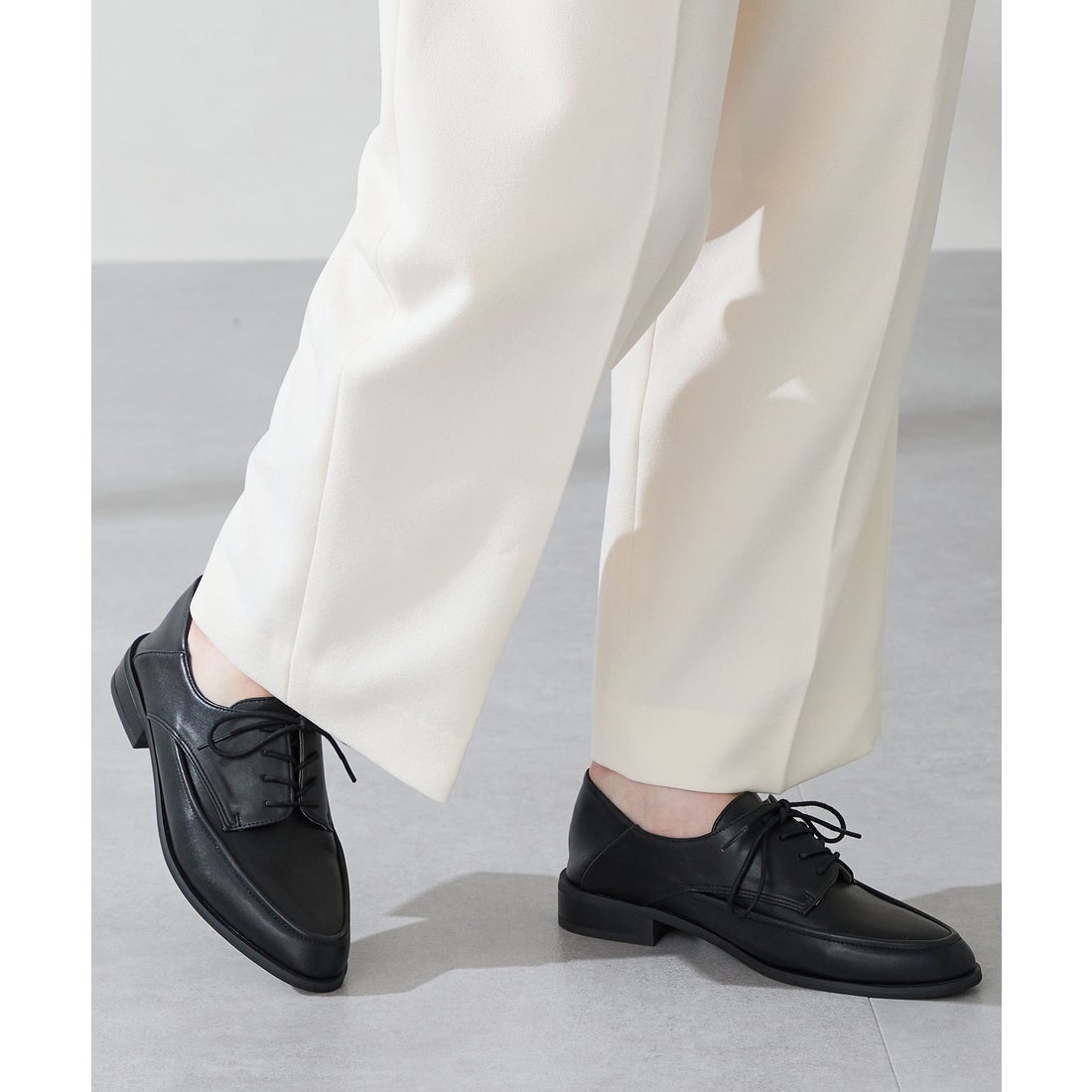 WA ORiental TRaffic 切替レースアップシューズ/52307 （BLACK） -靴