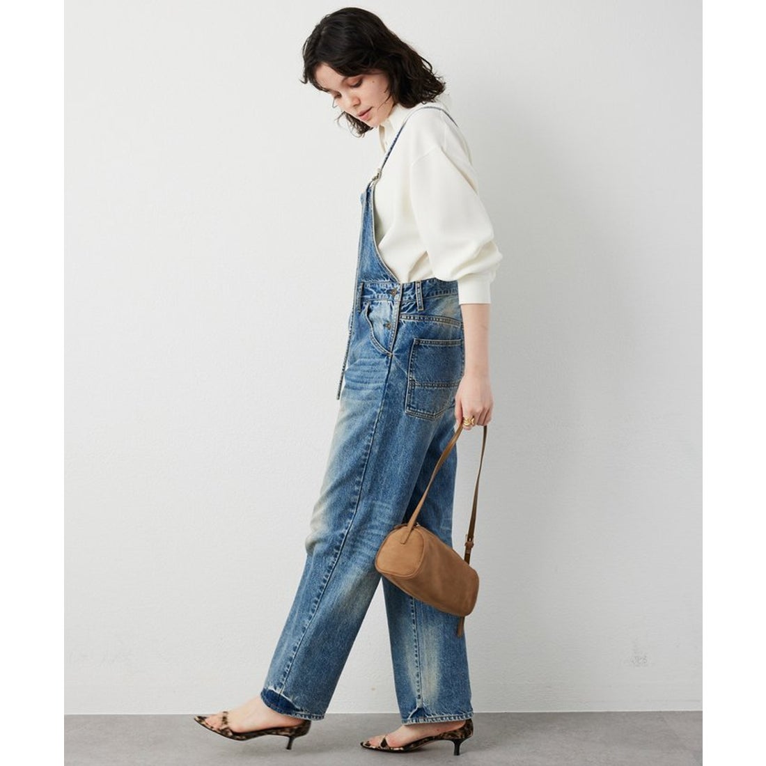 glamb インディゴデニム オーバーオール glamb インディゴデニム