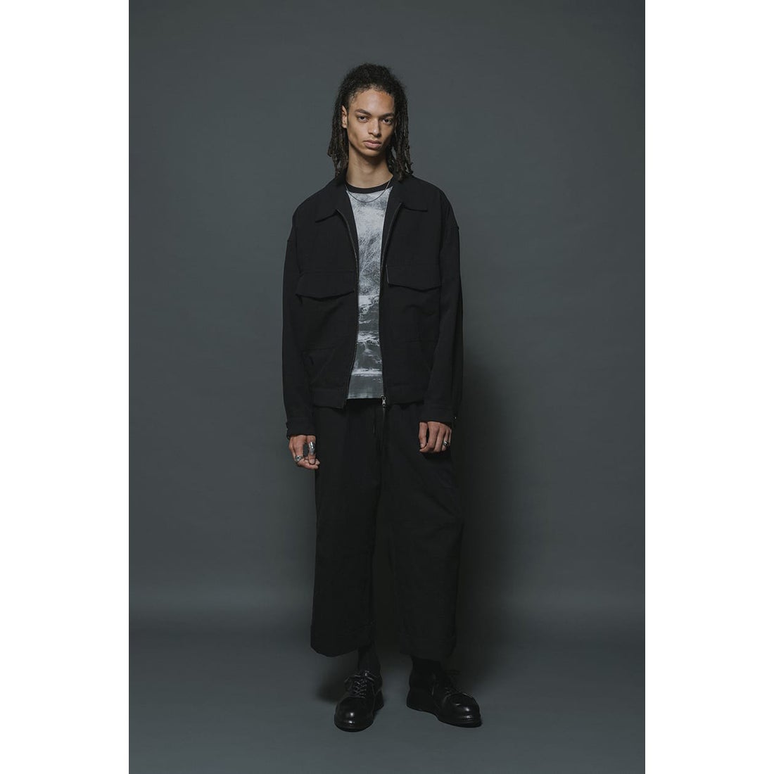 ザ ヴィリディアン The Viridi-anne Cotton Linen Wide Cropped Pants