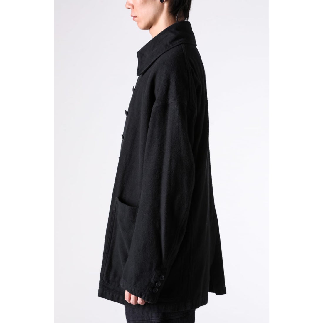 The Viridi-anne Brushed Cotton Twill Jacket （BLACK） - Osaka