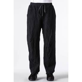 The Viridi-anne Embroidered Wool Twill Baggy Pants （BLACK