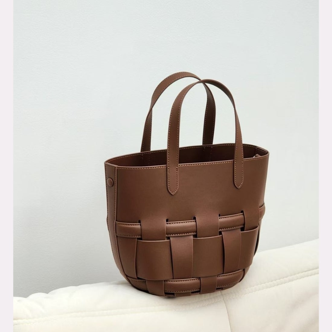 トミエコ Tomieco LEATHER トート/2wayショルダー 編み込みバッグ （D