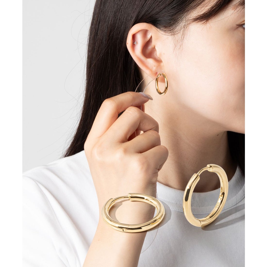 トムウッド TOM WOOD トムウッド TOM WOOD Classic Hoops Medium Gold