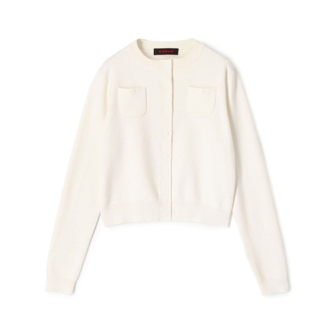 キャバン CABaN CABaN コットンカシミヤ クルーネックカーディガン