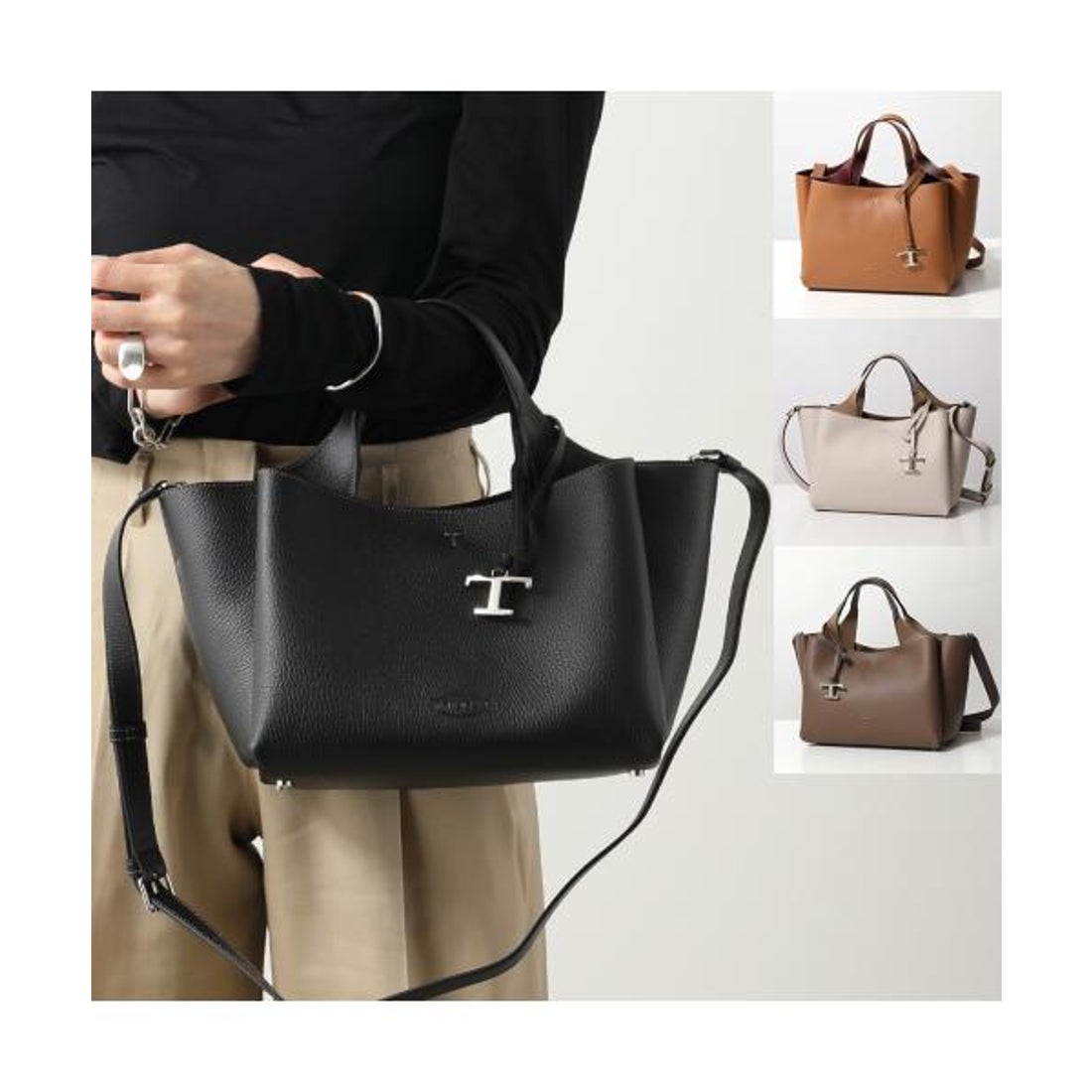 トッズ TOD'S TODS ハンドバッグ T TIMELESS Tタイムレス