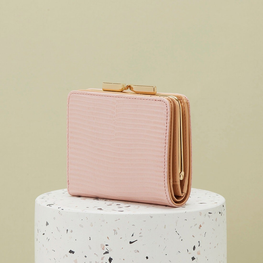 トプカピ TOPKAPI イタリアンレザー・リザード型押し・がま口2つ折り